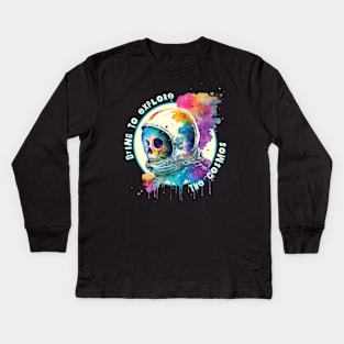 Exploring the Cosmos Kids Long Sleeve T-Shirt